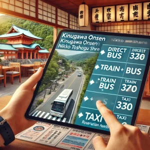 鬼怒川温泉から日光東照宮まで まずはアクセスの全体像