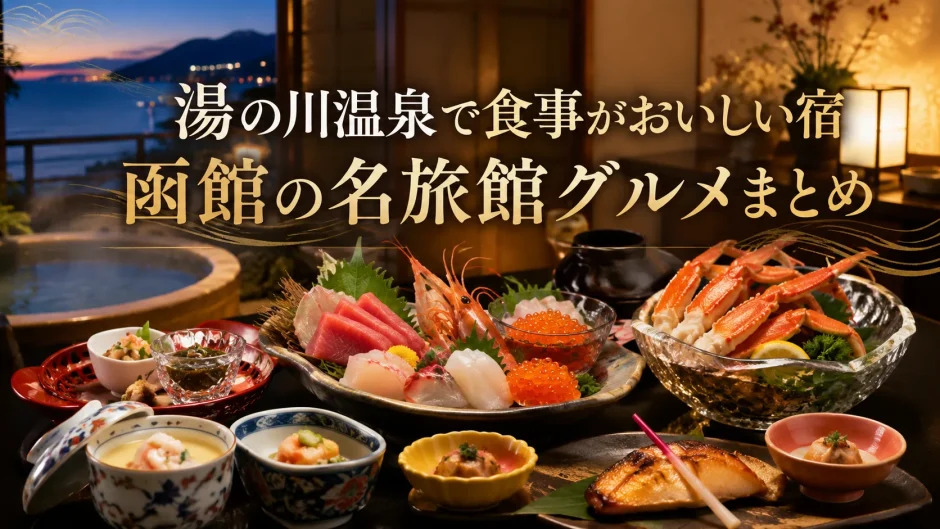湯の川温泉で食事がおいしい宿｜函館の名旅館グルメまとめ